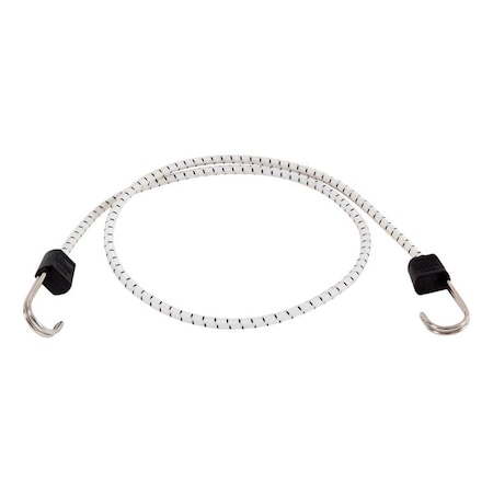 Pipers Pit 48 in. Marine Twin Anchor Bungee Cord  White Black, 10PK PI2738770